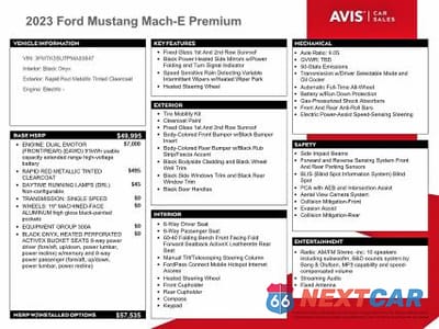 Zdjęcie 13 z 14 samochodu: 2023 FORD MUSTANG MACH-E PREMIUM VIN:3FMTK3SU7PMA83647 - miniatura