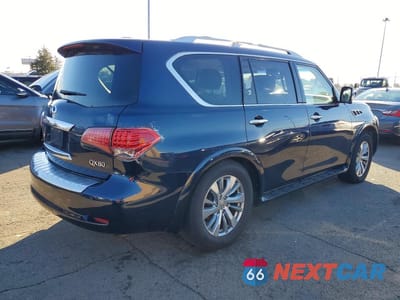 Trzecie zdjęcie samochodu z tyłu: 2015 INFINITI QX80 BASE VIN:JN8AZ2NE5F9083847 - miniatura