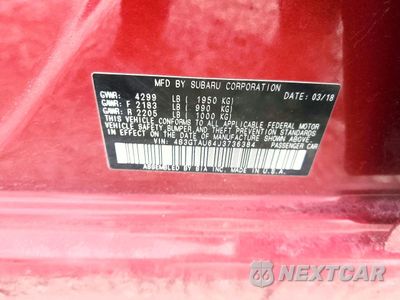Zdjęcie 13 z 14 samochodu: 2018 SUBARU IMPREZA LIMITED VIN:4S3GTAU64J3736384 - miniatura