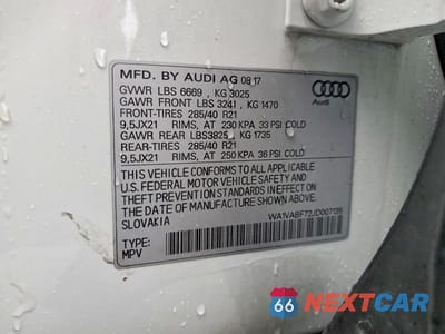 Zdjęcie 13 z 13 samochodu: 2018 AUDI Q7 PRESTIGE VIN:WA1VABF72JD007135 - miniatura