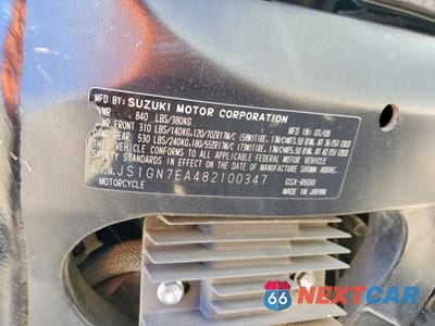 Zdjęcie 9 z 10 samochodu: 2008 SUZUKI GSX-R600 VIN:JS1GN7EA482100347 - miniatura