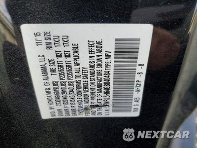 Zdjęcie 12 z 12 samochodu: 2016 HONDA ODYSSEY EXL VIN:5FNRL5H64GB040484 - miniatura