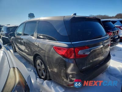 Drugie zdjęcie samochodu z przodu: 2019 HONDA ODYSSEY EX VIN:5FNRL6H52KB131968 - miniatura