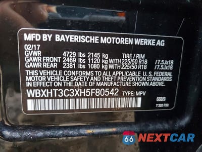 Zdjęcie 13 z 13 samochodu: 2017 BMW X1 XDRIVE28I VIN:WBXHT3C3XH5F80542 - miniatura