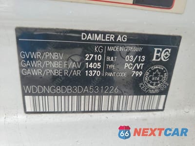 Zdjęcie 12 z 12 samochodu: 2013 MERCEDES-BENZ S 350 BLUETEC VIN:WDDNG8DB3DA531226 - miniatura