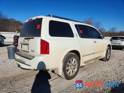 Trzecie zdjęcie samochodu z tyłu: 2010 INFINITI QX56 BASE VIN:5N3ZA0NE2AN907140 - miniatura