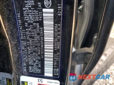 Zdjęcie 12 z 12 samochodu: 2023 TOYOTA CAMRY HYBRID XSE VIN:4T1K31AKXPU612646 - miniatura