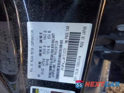 Zdjęcie 12 z 13 samochodu: 2022 MAZDA 3 PREFERRED VIN:JM1BPALL4N1512331 - miniatura