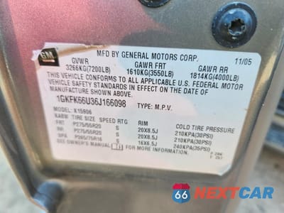 Zdjęcie 13 z 14 samochodu: 2006 GMC YUKON XL DENALI VIN:1GKFK66U36J166098 - miniatura