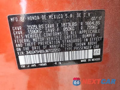 Zdjęcie 12 z 12 samochodu: 2018 HONDA FIT EX VIN:3HGGK5H89JM702950 - miniatura