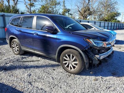 Czwarte zdjęcie samochodu z boku: 2022 HONDA PILOT EXL VIN:5FNYF6H55NB010049 - miniatura