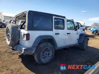 Trzecie zdjęcie samochodu z tyłu: 2023 JEEP WRANGLER SPORT VIN:1C4HJXDN9PW531400 - miniatura