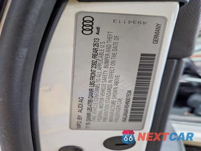 Zdjęcie 13 z 13 samochodu: 2017 AUDI A4 PREMIUM VIN:WAUANAF45HN001534 - miniatura