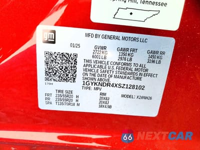 Zdjęcie 13 z 14 samochodu: 2025 CADILLAC XT5 PREMIUM LUXURY VIN:1GYKNDR4XSZ128102 - miniatura