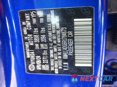 Zdjęcie 12 z 12 samochodu: 2024 HYUNDAI ELANTRA SE VIN:KMHLL4DG6RU784673 - miniatura