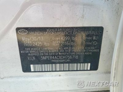 Zdjęcie 12 z 12 samochodu: 2013 HYUNDAI SONATA GLS VIN:5NPEB4ACXDH756718 - miniatura