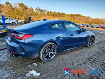 Trzecie zdjęcie samochodu z tyłu: 2021 BMW 430XI VIN:WBA73AP01MCF41418 - miniatura