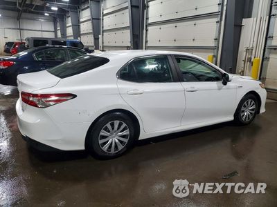 Trzecie zdjęcie samochodu z tyłu: 2019 TOYOTA CAMRY HYBRID LE VIN:4T1B31HK8KU513354 - miniatura