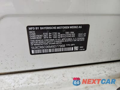 Zdjęcie 13 z 13 samochodu: 2021 BMW X5 XDRIVE40I VIN:5UXCR6C06M9D77968 - miniatura