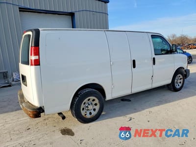 Trzecie zdjęcie samochodu z tyłu: 2014 CHEVROLET EXPRESS G1500 VIN:1GCSGAFX3E1148496 - miniatura