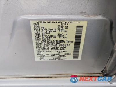 Zdjęcie 13 z 13 samochodu: 2005 NISSAN PATHFINDER XE VIN:5N1AR18W95C735506 - miniatura