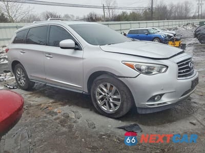 Czwarte zdjęcie samochodu z boku: 2013 INFINITI JX35 BASE VIN:5N1AL0MM1DC338080 - miniatura