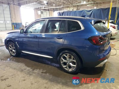 Drugie zdjęcie samochodu z przodu: 2022 BMW X3 XDRIVE30I VIN:5UX53DP01N9J63154 - miniatura