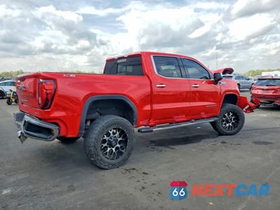 Trzecie zdjęcie samochodu z tyłu: 2020 GMC SIERRA K1500 SLT VIN:3GTU9DEDXLG356921 - miniatura