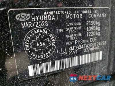 Zdjęcie 12 z 12 samochodu: 2023 GENESIS G70 BASE VIN:KMTG34TA2PU124793 - miniatura