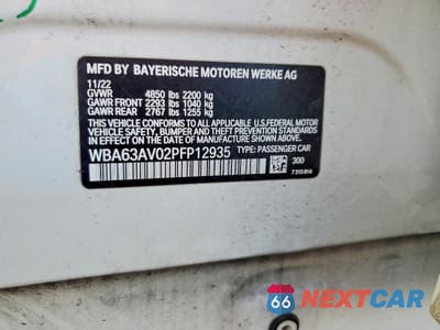 Zdjęcie 13 z 13 samochodu: 2023 BMW 430I GRAN COUPE VIN:WBA63AV02PFP12935 - miniatura