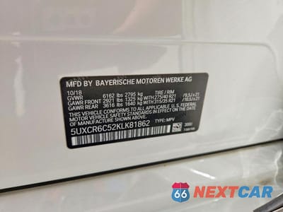 Zdjęcie 14 z 14 samochodu: 2019 BMW X5 XDRIVE40I VIN:5UXCR6C52KLK81862 - miniatura