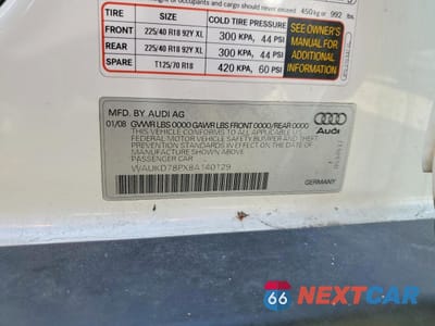 Zdjęcie 14 z 14 samochodu: 2008 AUDI A3 S-LINE 3.2 QUATTRO VIN:WAUKD78PX8A140129 - miniatura