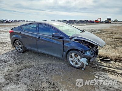 Czwarte zdjęcie samochodu z boku: 2013 HYUNDAI ELANTRA GLS VIN:5NPDH4AE7DH384749 - miniatura