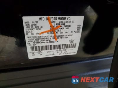 Zdjęcie 13 z 13 samochodu: 2020 FORD EXPLORER ST VIN:1FM5K8GC0LGB62314 - miniatura