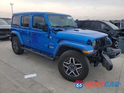 Czwarte zdjęcie samochodu z boku: 2024 JEEP WRANGLER SAHARA VIN:1C4PJXEG4RW245159 - miniatura