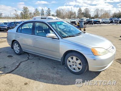 Czwarte zdjęcie samochodu z boku: 2002 HONDA CIVIC EX VIN:JHMES26742S000704 - miniatura
