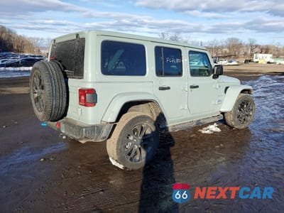 Trzecie zdjęcie samochodu z tyłu: 2024 JEEP WRANGLER SAHARA 4XE VIN:1C4RJXP64RW208948 - miniatura