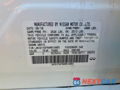 Zdjęcie 12 z 12 samochodu: 2019 INFINITI Q50 LUXE VIN:JN1EV7AP5KM510855 - miniatura