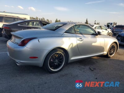 Trzecie zdjęcie samochodu z tyłu: 2002 LEXUS SC 430 VIN:JTHFN48Y220021799 - miniatura