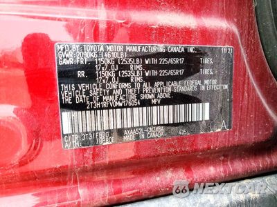 Zdjęcie 14 z 14 samochodu: 2021 TOYOTA RAV4 LE VIN:2T3H1RFV0MW176054 - miniatura
