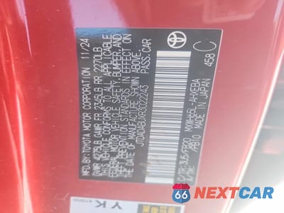 Zdjęcie 12 z 12 samochodu: 2024 TOYOTA PRIUS LE VIN:JTDADABUXR3022243 - miniatura