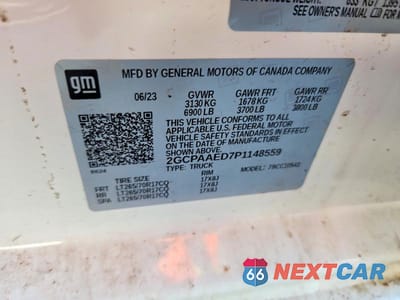Zdjęcie 12 z 12 samochodu: 2023 CHEVROLET SILVERADO C1500 VIN:2GCPAAED7P1148559 - miniatura
