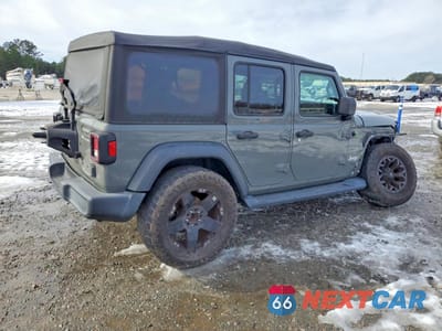 Trzecie zdjęcie samochodu z tyłu: 2018 JEEP WRANGLER UNLIMITED SPORT VIN:1C4HJXDGXJW297244 - miniatura