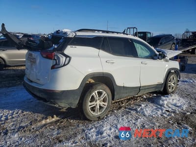 Trzecie zdjęcie samochodu z tyłu: 2018 GMC TERRAIN SLE VIN:3GKALTEVXJL168108 - miniatura
