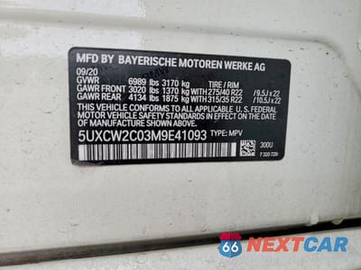 Zdjęcie 13 z 13 samochodu: 2021 BMW X7 VIN:5UXCW2C03M9E41093 - miniatura