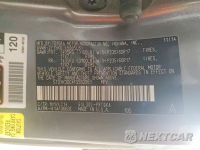 Zdjęcie 14 z 15 samochodu: 2015 TOYOTA SIENNA XLE VIN:5TDYK3DC4FS552951 - miniatura