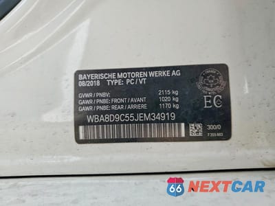 Zdjęcie 13 z 13 samochodu: 2018 BMW 330 XI VIN:WBA8D9C55JEM34919 - miniatura