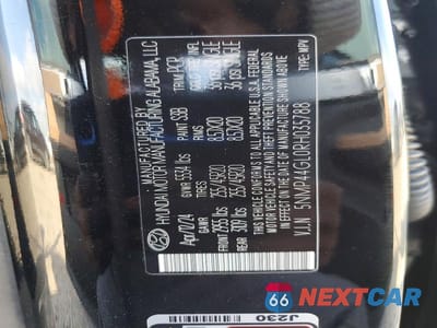 Zdjęcie 13 z 13 samochodu: 2024 HYUNDAI SANTA FE LIMITED VIN:5NMP44GL0RH035788 - miniatura