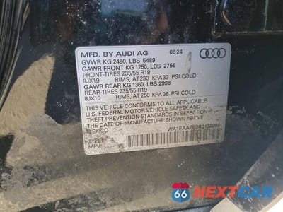 Zdjęcie 13 z 13 samochodu: 2024 AUDI Q5 PREMIUM PLUS 45 VIN:WA1EAAFY0R2132080 - miniatura