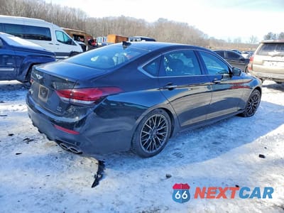 Trzecie zdjęcie samochodu z tyłu: 2020 GENESIS G80 BASE VIN:KMTFN4JB3LU323878 - miniatura